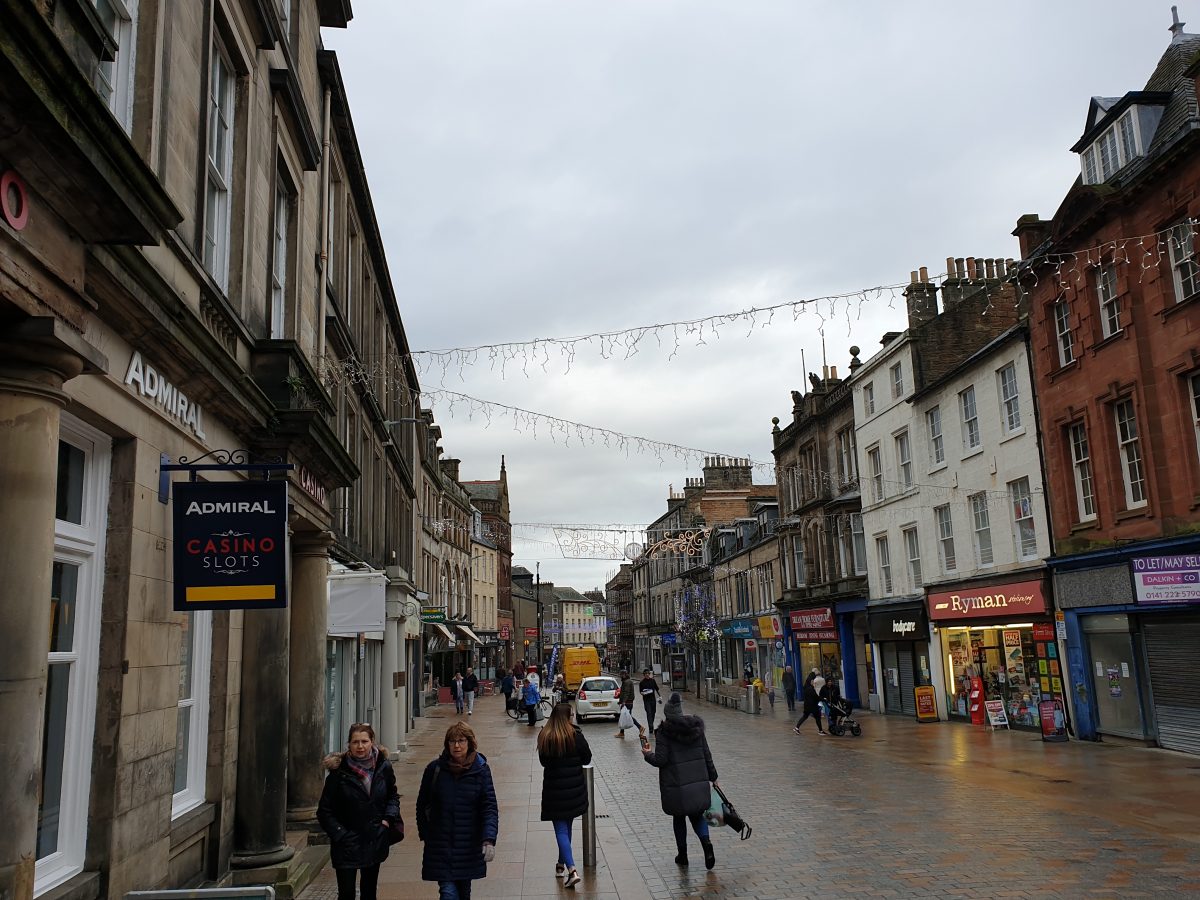 On Kirkcaldy High Street